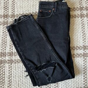 Abercrombie Black Distressed Jeans